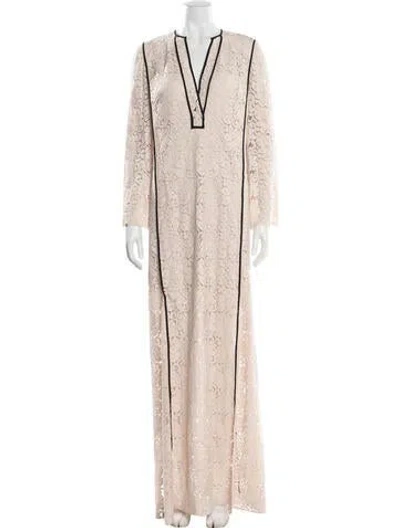 Pre-owned St John Lace Pattern Long Dress