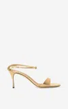 St John Laminated Leather Sandal In Gd00