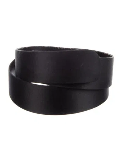 Pre-owned St John Leather Belt Kit In Black