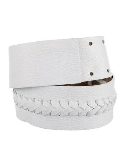 Pre-owned St John Leather Belt In Neutral