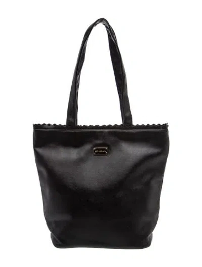 Pre-owned St John Leather Bucket Bag In Black