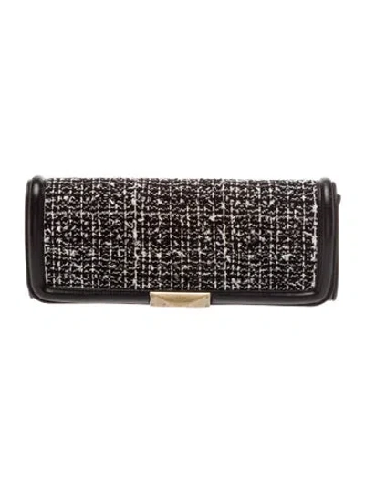 Pre-owned St John Leather Clutch In Black