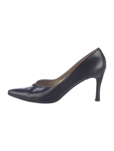 Pre-owned St John Leather Pumps In Blue