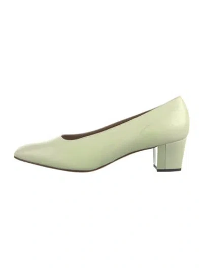 Pre-owned St John Leather Pumps In Green