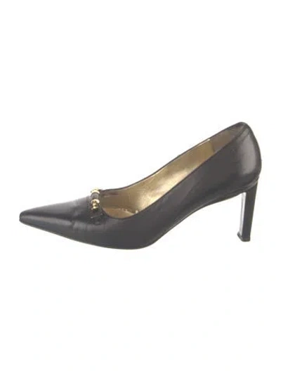 Pre-owned St John Leather Pumps In Grey