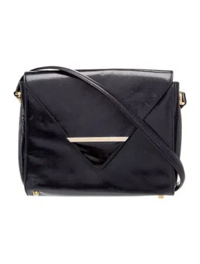 Pre-owned St John Leather Shoulder Bag In Blue