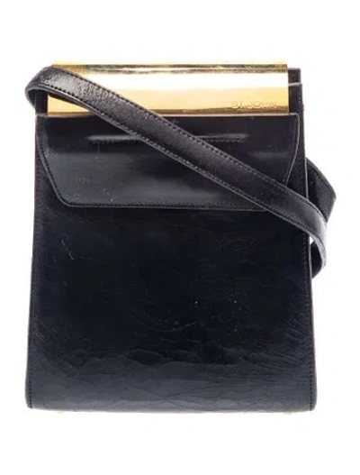 Pre-owned St John Leather Shoulder Bag In Blue