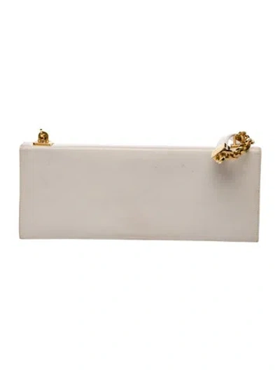 Pre-owned St John Leather Shoulder Bag In Neutral