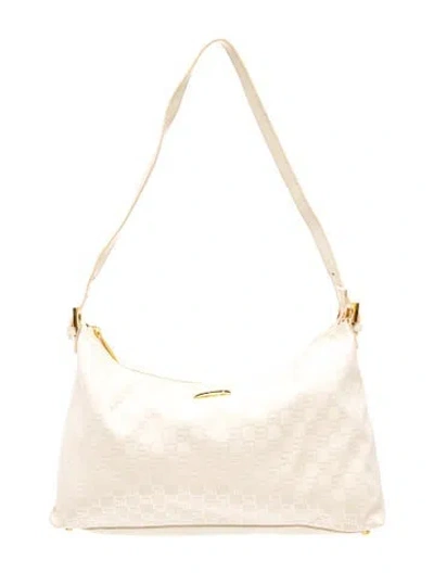 Pre-owned St John Leather Shoulder Bag In Neutrals