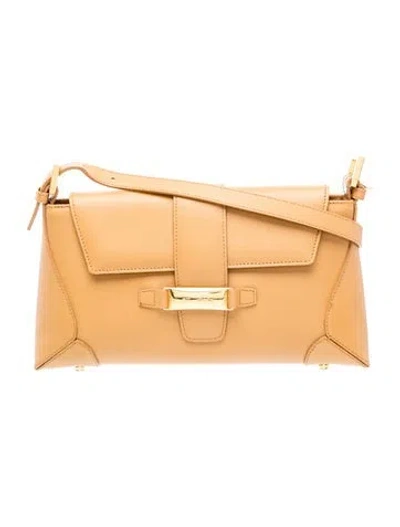 Pre-owned St John Leather Shoulder Bag In Yellow