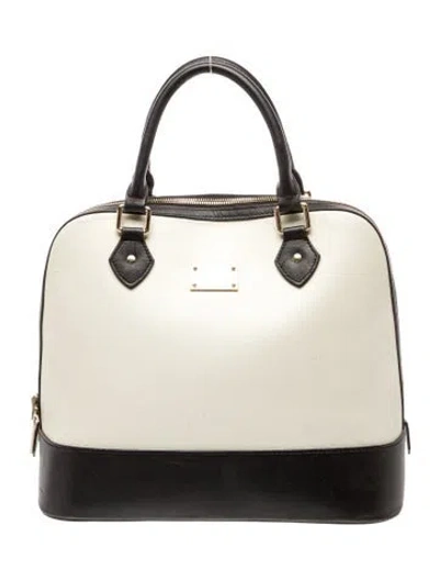 Pre-owned St John Leather Top Handle Bag In Neutral