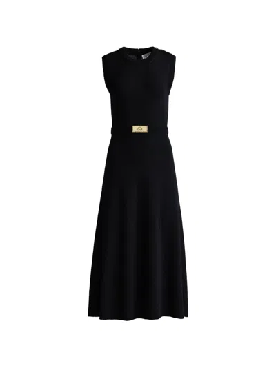 St John Legacy Crepe Knit Midi Dress In Neutral