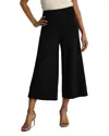 St John Legacy Crepe Wool Blend Culotte Pants In Black