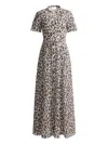 St John Leopard-print Dress In Multi