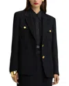 St John St. John Collection Stretch Twill Blazer In Black