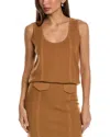 St John St. John Lightweight Sweater In Brown
