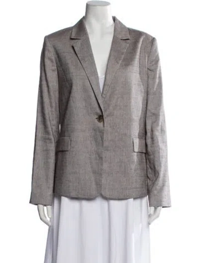 Pre-owned St John Linen Jacket In Neutrals
