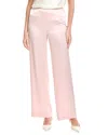 St John St. John Liquid Satin Elastic Waist Pull-on Pant In Pink