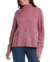 St John St. John Lofty Jersey Wool Sweater In Purple