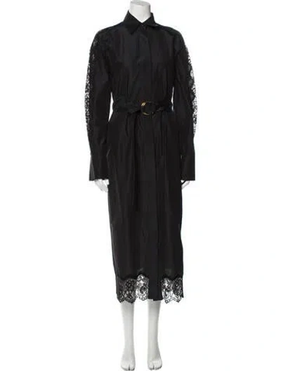 Pre-owned St John Long Dress In Black