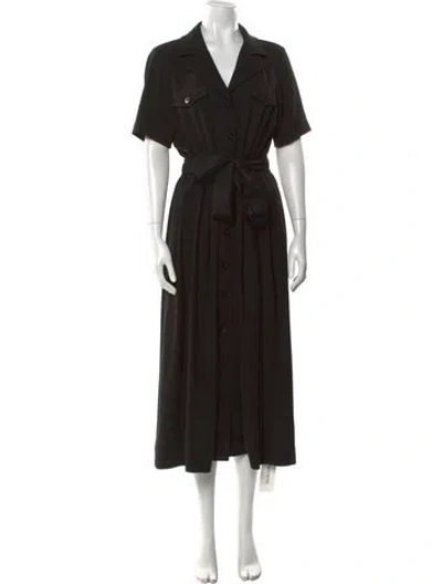Pre-owned St John Long Dress In Black