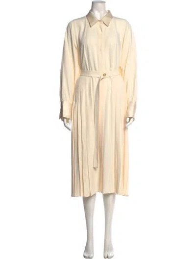 Pre-owned St John Long Dress In Neutral