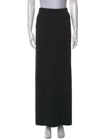 Pre-owned St John Long Skirt In Black