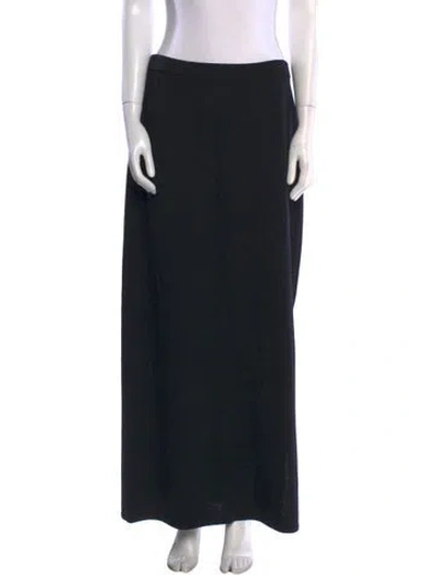 Pre-owned St John Long Skirt In Black