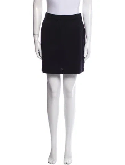 Pre-owned St John Long Skirt In Black