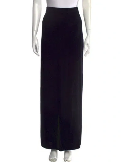 Pre-owned St John Long Skirt In Black