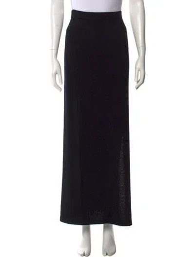 Pre-owned St John Long Skirt In Black