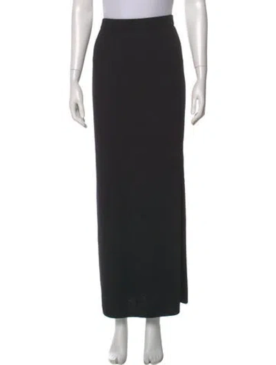 Pre-owned St John Long Skirt In Black