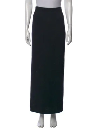 Pre-owned St John Long Skirt In Black