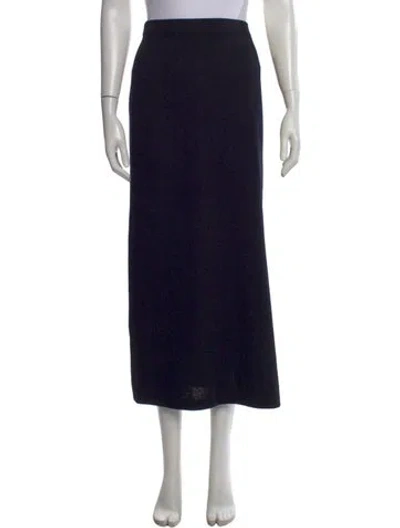 Pre-owned St John Long Skirt In Black
