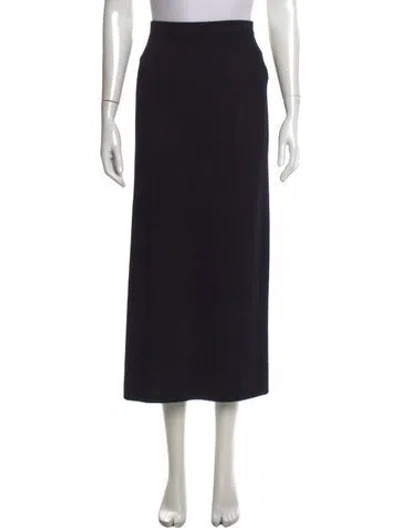Pre-owned St John Long Skirt In Black