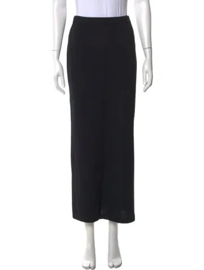 Pre-owned St John Long Skirt In Black