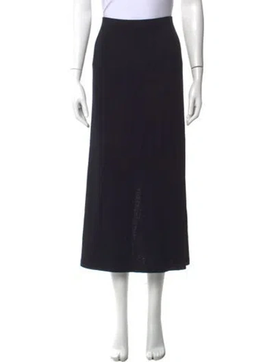Pre-owned St John Long Skirt In Black