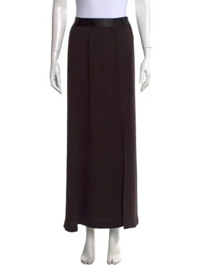 Pre-owned St John Long Skirt In Black