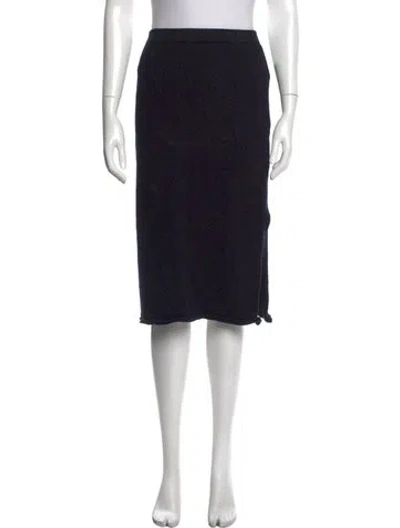 Pre-owned St John Long Skirt In Black