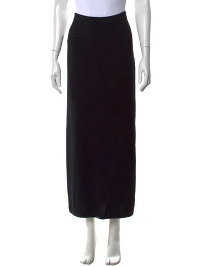 Pre-owned St John Long Skirt In Black