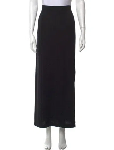 Pre-owned St John Long Skirt In Black