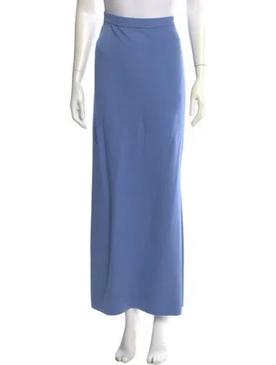 Pre-owned St John Long Skirt In Blue