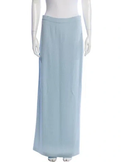 Pre-owned St John Long Skirt In Blue