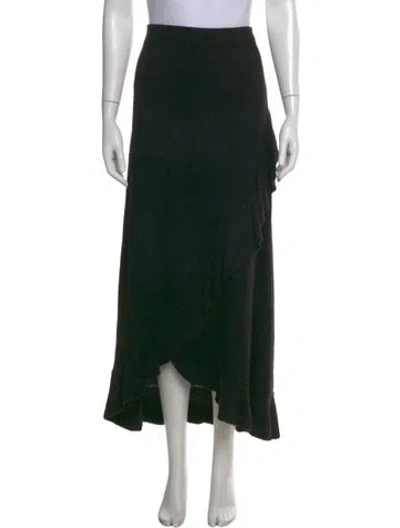 Pre-owned St John Long Skirt In Blue
