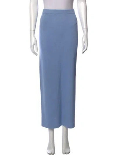 Pre-owned St John Long Skirt In Blue