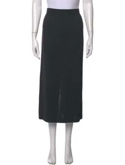 Pre-owned St John Long Skirt In Grey