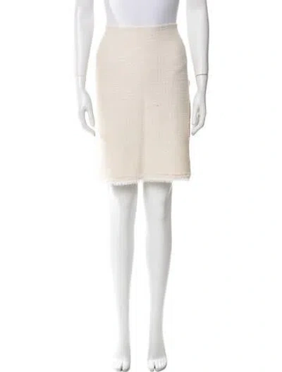 Pre-owned St John Long Skirt In Neutral