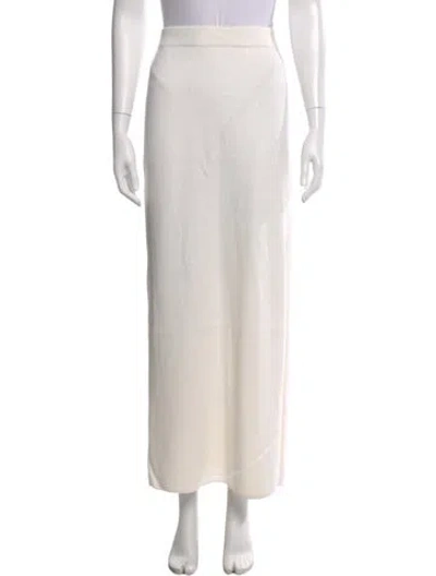 Pre-owned St John Long Skirt In Neutral