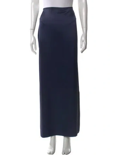 Pre-owned St John Long Skirt W/ Tags In Blue