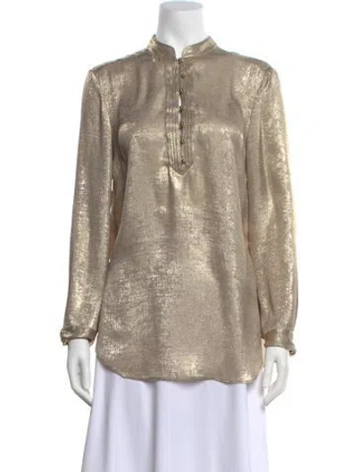 Pre-owned St John Long Sleeve Blouse W/ Tags